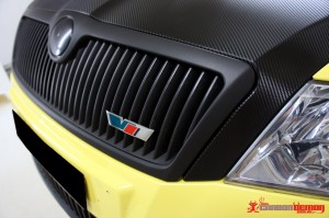 Skoda Octavia Matte Black Grille Wrap.JPG